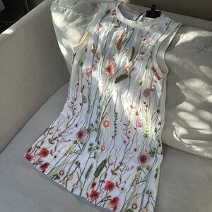 floral embroidered boutique mini dress